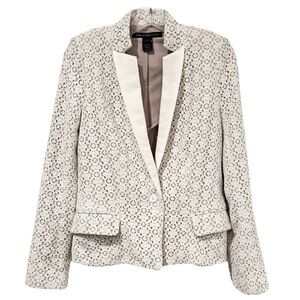 Marc By Marc Jacobs Lace Overlay Notch Collar Blazer